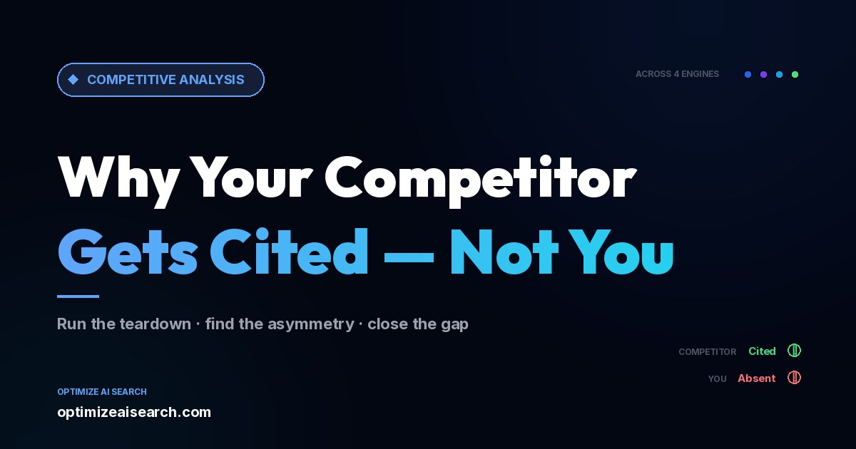 Why Is My Competitor Showing Up in AI Search Instead of Me?